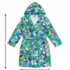 Kids Hooded Bathrobe Pack of 2– Quick Dry Microfiber Beach & Bath Robe for Boys & Girls, Soft Absorbent Swim Cover Up, Lightweight Pool & Home Use