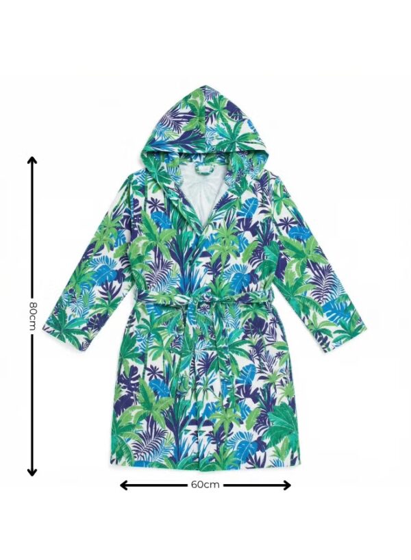 Kids Hooded Bathrobe Pack of 2– Quick Dry Microfiber Beach & Bath Robe for Boys & Girls, Soft Absorbent Swim Cover Up, Lightweight Pool & Home Use