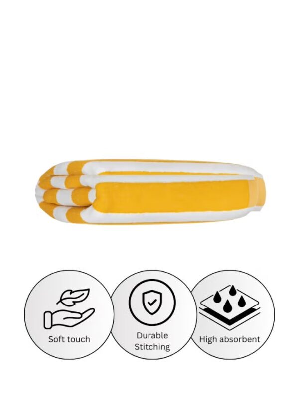 Pearl Coast Oversized Beach Towel Set (Pack of 4) | 90x180cm | Extra Large | Premium Cotton | 600 GSM | Super Soft and Highly Absorbent | Hotel And Spa Quality Towels