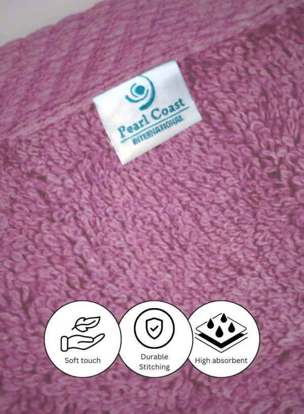 Pearl Coast Luxury Hand Towel Set (Pack of 4) – 50x80cm Premium 100% Cotton, 630 GSM – Ultra Soft, Highly Absorbent Hotel & Spa Quality Towels