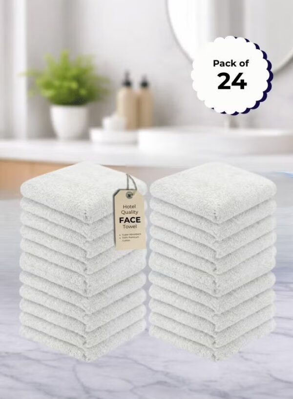 73b033cc-6abf-401d-afe3-31abf4ac898c Pearl Coast Luxury Face Towel Set – 30x30cm Premium 100% Cotton, 630 GSM – Ultra Soft, Highly Absorbent Hotel & Spa Quality Towels