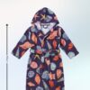 Kids Hooded Bathrobe Pack of 2– Quick Dry Microfiber Beach & Bath Robe for Boys & Girls, Soft Absorbent Swim Cover Up, Lightweight Pool & Home Use