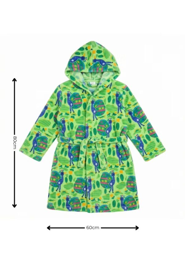 Kids Hooded Bathrobe Pack of 2– Quick Dry Microfiber Beach & Bath Robe for Boys & Girls, Soft Absorbent Swim Cover Up, Lightweight Pool & Home Use