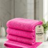 Pearl Coast Luxury Hand Towel Set (Pack of 4) – 50x80cm Premium 100% Cotton, 630 GSM – Ultra Soft, Highly Absorbent Hotel & Spa Quality Towels