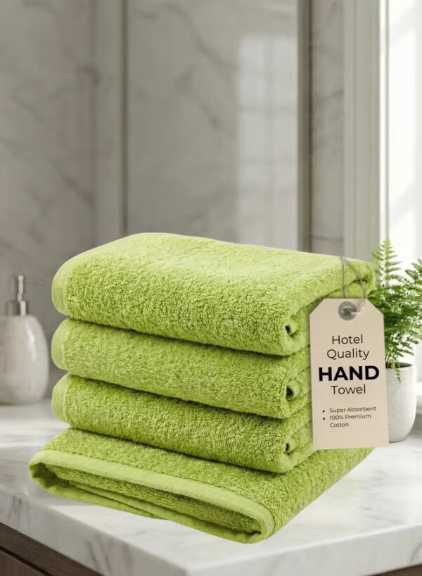 b8d10561-3661-4f60-b73f-a30b6973e74f Pearl Coast Luxury Hand Towel Set (Pack of 4) – 50x80cm Premium 100% Cotton, 630 GSM – Ultra Soft, Highly Absorbent Hotel & Spa Quality Towels