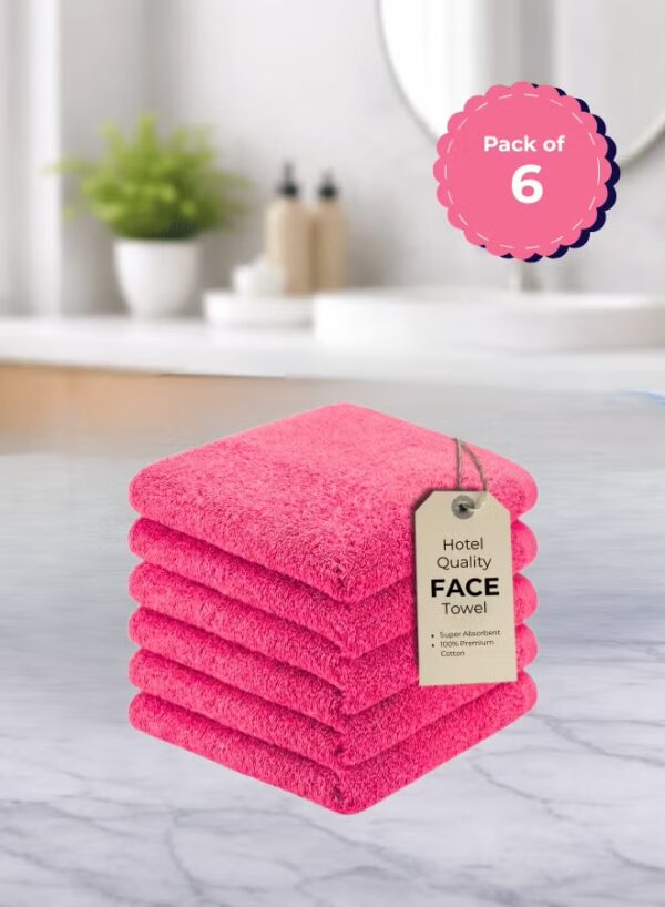 Pearl Coast Luxury Face Towel Set – 30x30cm Premium 100% Cotton, 630 GSM – Ultra Soft, Highly Absorbent Hotel & Spa Quality Towels