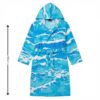 Kids Hooded Bathrobe Pack of 2– Quick Dry Microfiber Beach & Bath Robe for Boys & Girls, Soft Absorbent Swim Cover Up, Lightweight Pool & Home Use