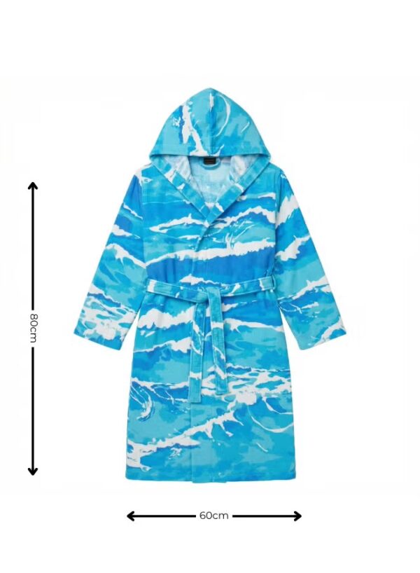 Kids Hooded Bathrobe Pack of 2– Quick Dry Microfiber Beach & Bath Robe for Boys & Girls, Soft Absorbent Swim Cover Up, Lightweight Pool & Home Use